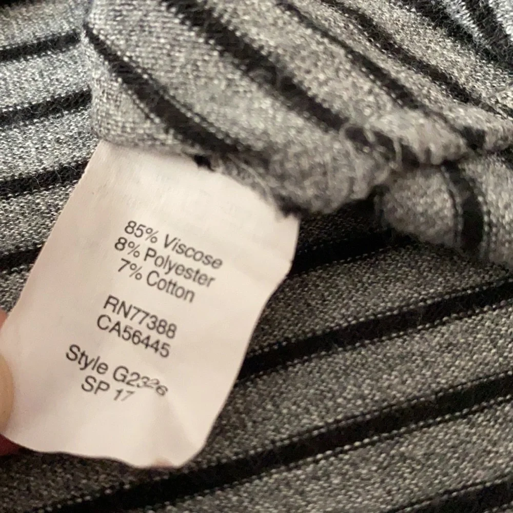 Madewell | Highpoint Tank Dress Sleeveless Above Knee G2326 Gray/Black Stripe S - Picture 8 of 16